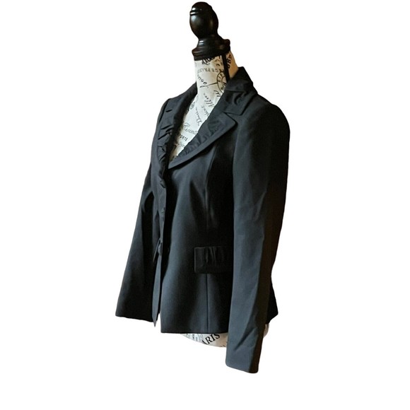 Tahari ASL Black Button Up Womens Blazer Jacket  Petite 4P Business Casual - Picture 2 of 9